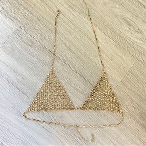 One size Gold bralette